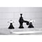Kingston Brass KC7060PX Vintage 8" Widespread Bathroom Faucet, Matte Black KC7060PX - alternate 2